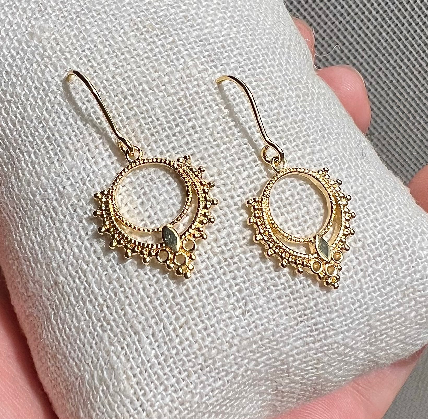 Gold Vermeil Bali Earrings Hi Ho Silver