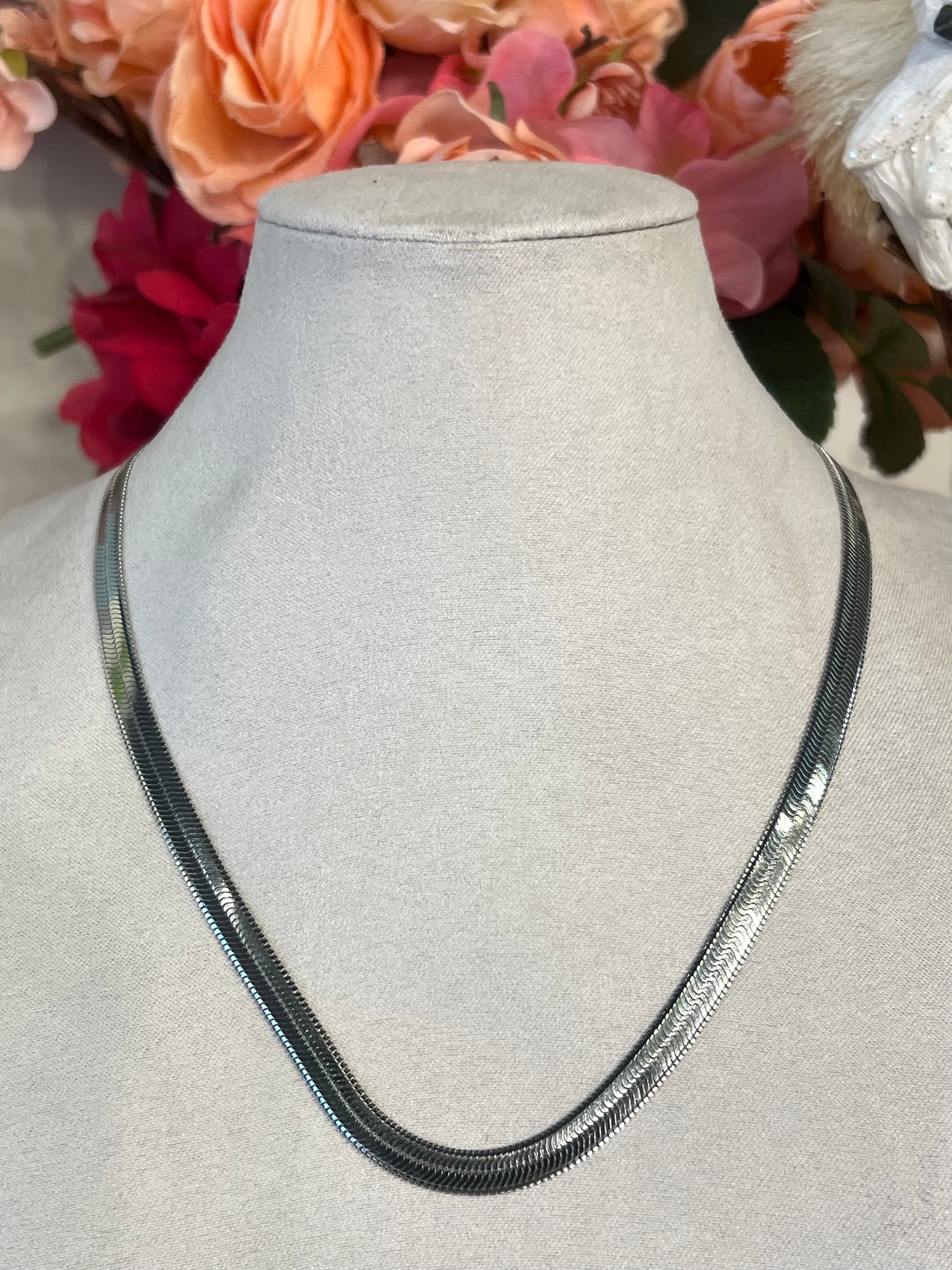 Cobra Herringbone Necklace | Gold or Silver – Hi Ho Silver