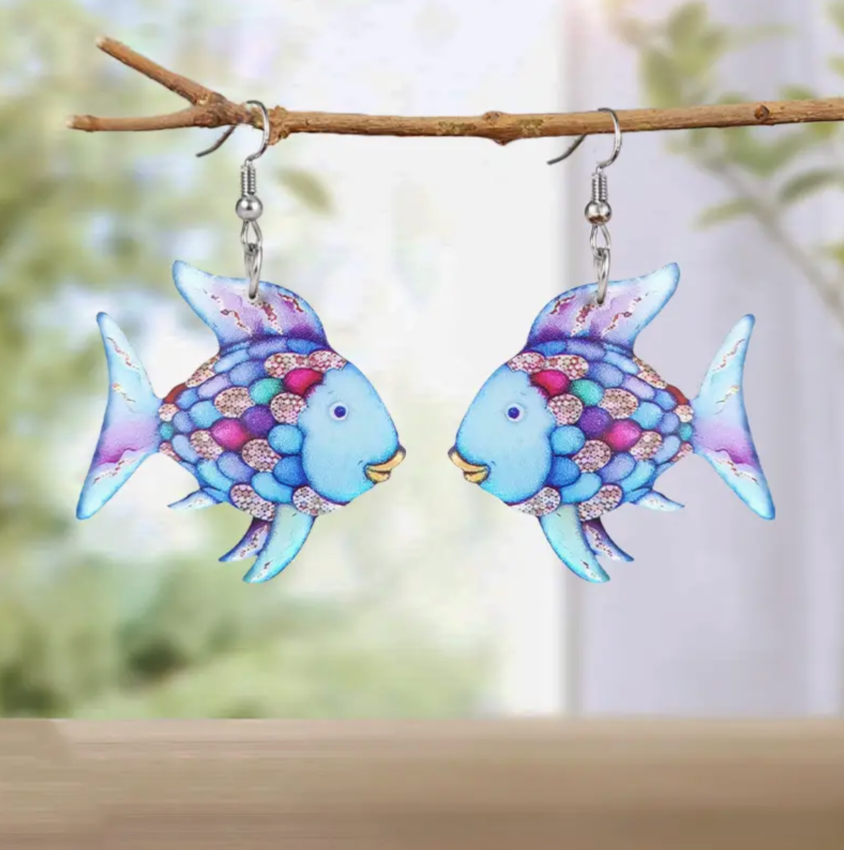 Fish earrings discount
