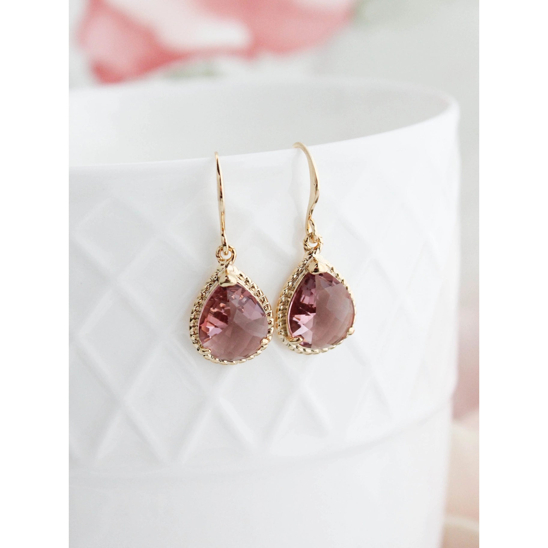 Dusty 2025 rose earrings